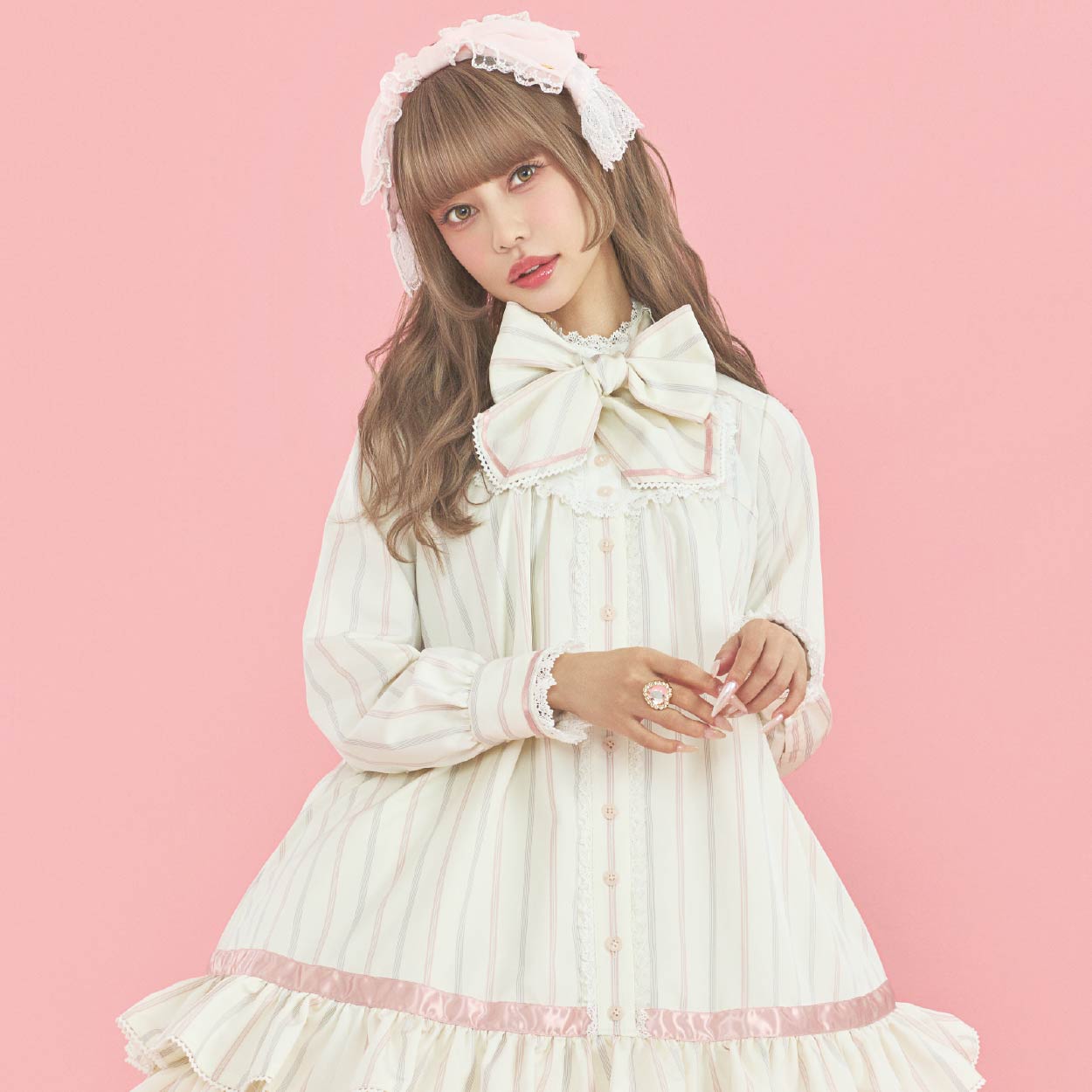 アンジェリック プリティ ブラウス フリル レース ホワイト ロリータ 