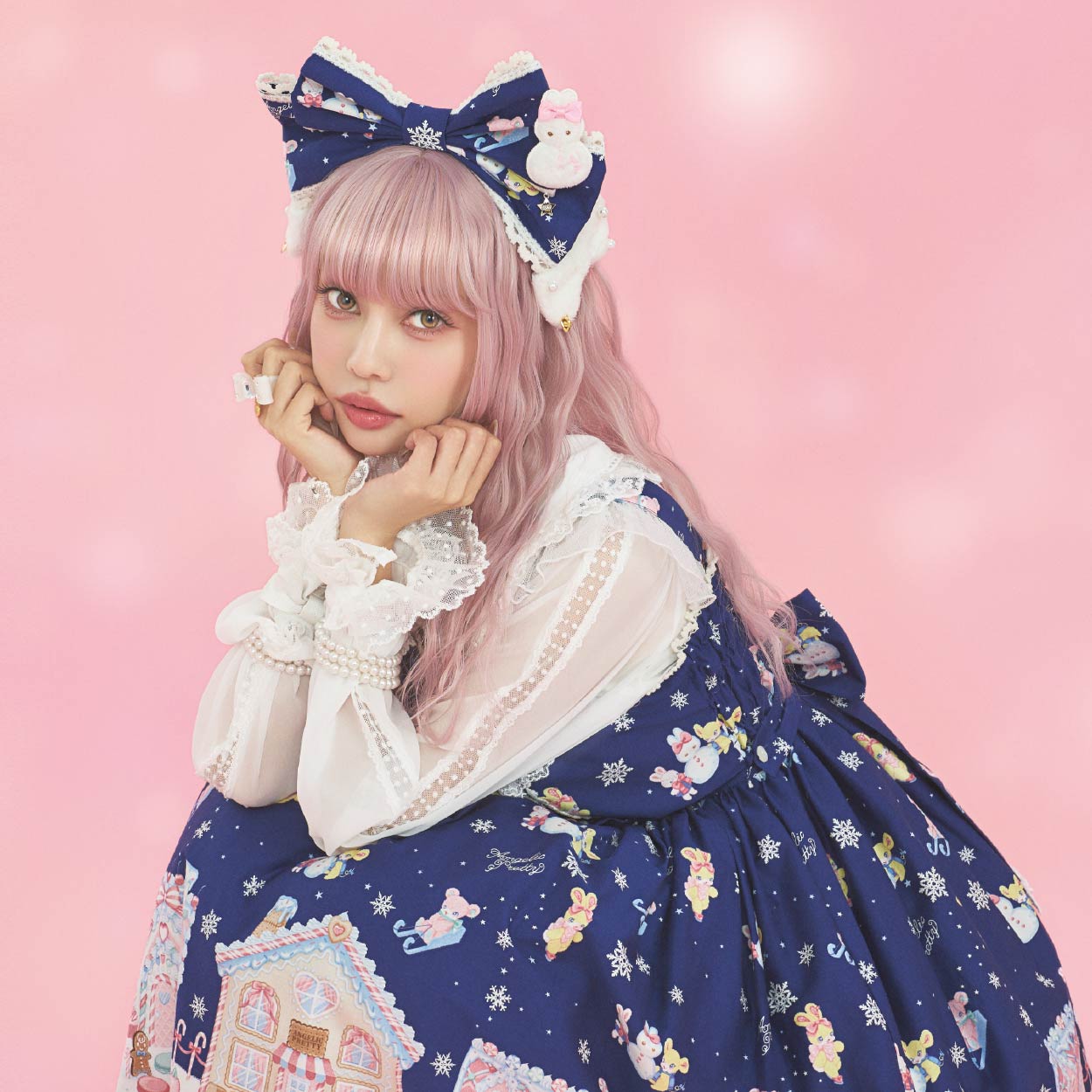 angelic Angelic Pretty☆ワンピース☆別珍☆ベロア☆アンプリ☆美品 