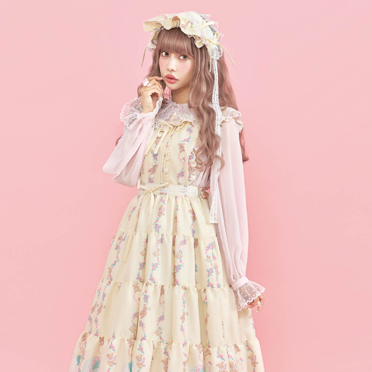 Angelic Pretty スカート アイボリー Elisabeth Unicorn High Waist JSK by Angelic Pretty