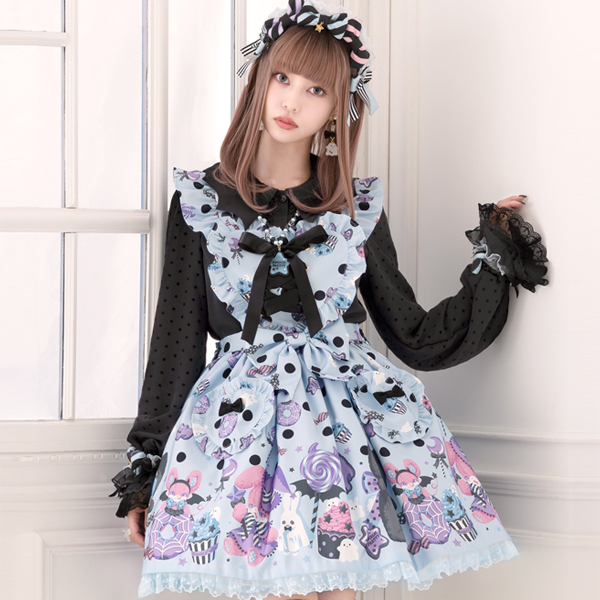 Angelic Prettyドーナツプリント ジャンパースカート 商品詳細ページ