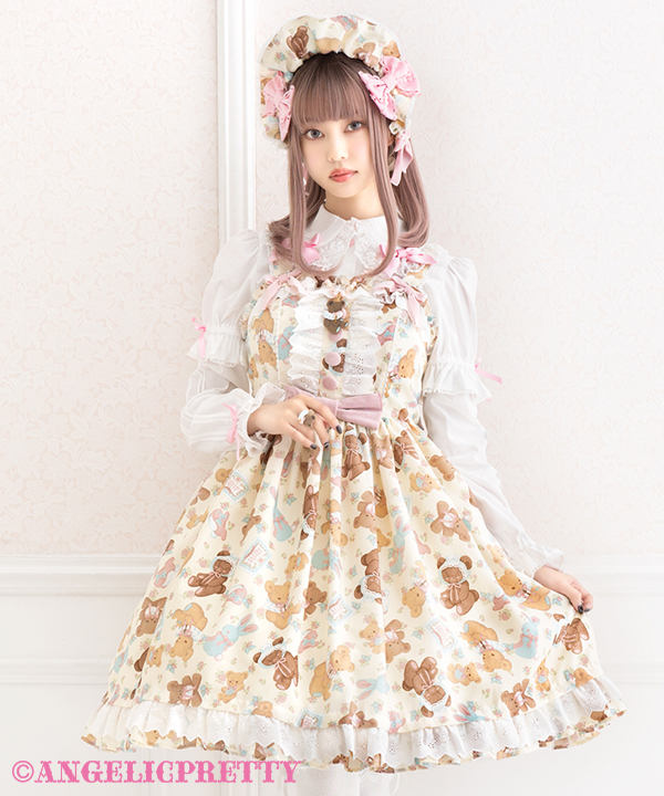 最新発見 Angelic Pretty 黒×白おリボンフルボンネット その他 - tenis 