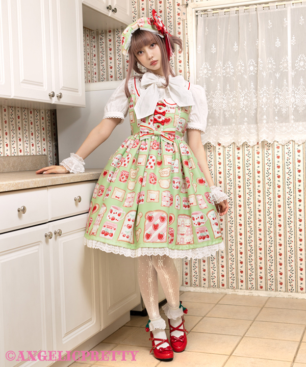 angelic pretty Sunny Day Brunchワンピース(アオ)-