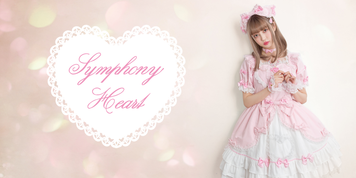 Angelic PrettyギンガムHeartプチリボンカチューシャ 濃ピンク