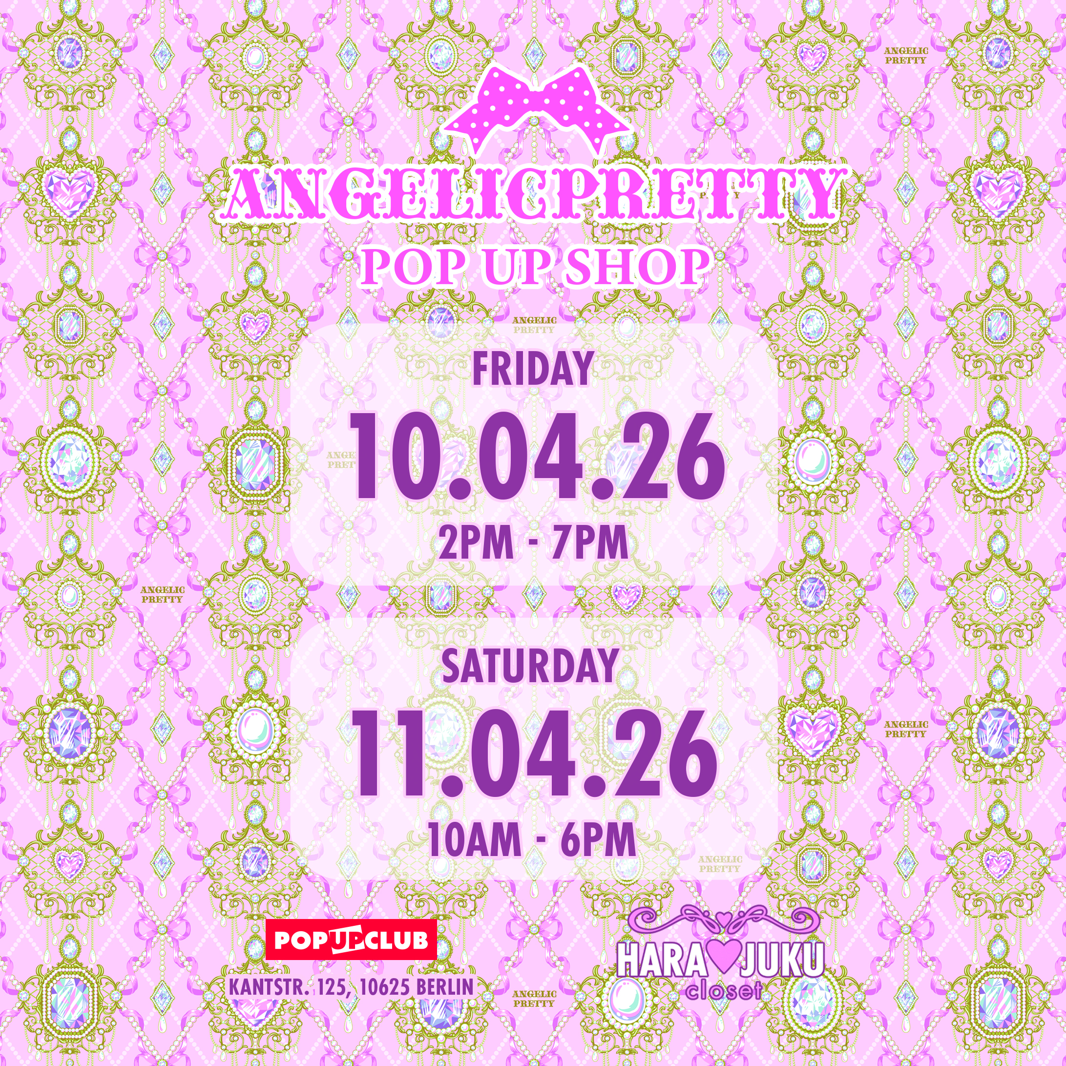 ドイツ・ベルリン　POP UP SHOP開催決定！！