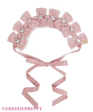 Jewelry Ribbonヘッドドレス(ピンク)
