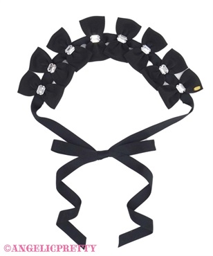 Jewelry Ribbonヘッドドレス(クロ)