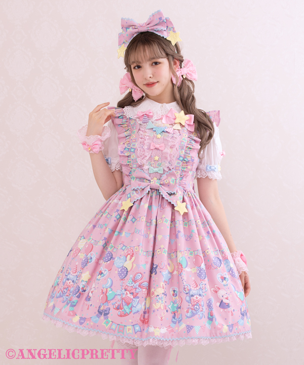 angelic pretty happy garland セット 白 - ひざ丈ワンピース