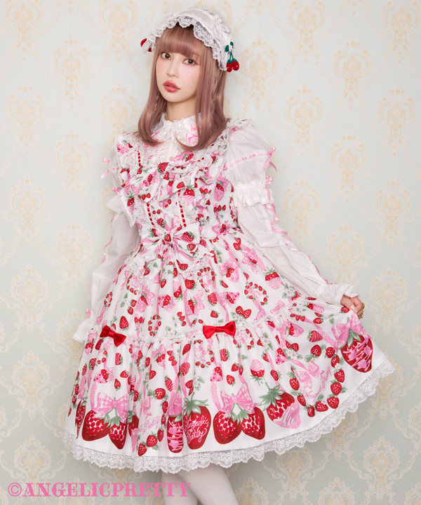 ドットハートジャンパースカートAngelic Pretty ドット・ハート