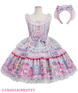 レア angelicpretty カフェ風エプロン付きワンピース ☆入荷情報～Heart CafeワンピースSet～ | Angelic Pretty金沢店