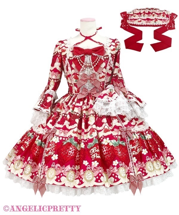 Melty Berry Princess Dress Set(アカ)