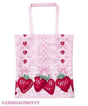 Decoration Strawberryトートバッグ(ピンク)