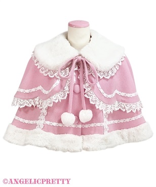 ミルフィーユケープ(ピンク)