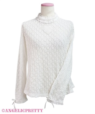 My Heartレースカットソー(シロ)