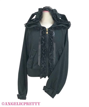 うさみみフードパーカー(クロ)