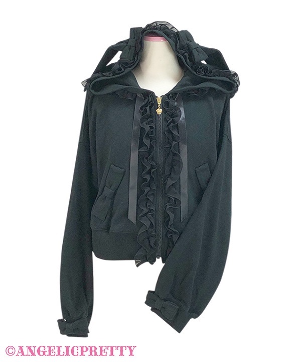 うさみみフードパーカー(クロ)