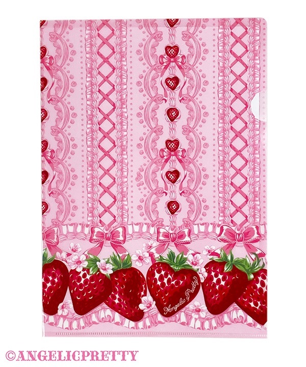 Decoration Strawberryクリアファイル