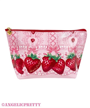 Decoration Strawberryポーチ(ピンク)