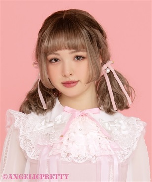 ミルフィーユレースジャボリボンタイ