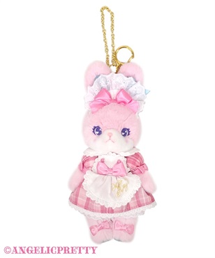 Sugaryタータンチェックリリカルバニーぬいぐるみチャーム