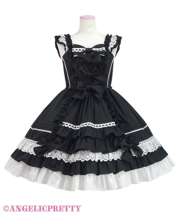 Angelic Pretty Prettyフリルジャンパースカート Angelic Pretty pretty フリルジャンパースカート