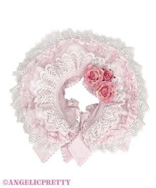 Antique Frill Dollブリム付カチューシャ(ピンク)
