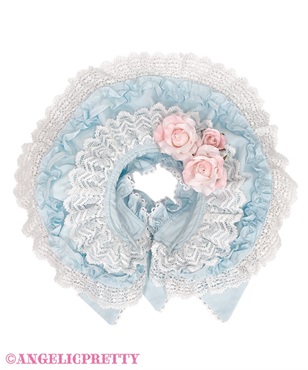 Antique Frill Dollブリム付カチューシャ(サックス)