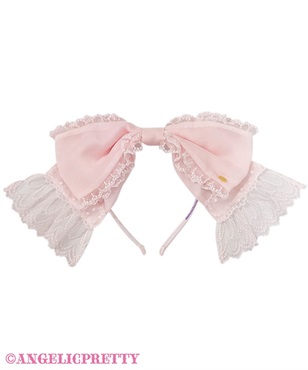 Sheer Ribbonカチューシャ(ピンク)