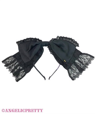 Sheer Ribbonカチューシャ(クロ)