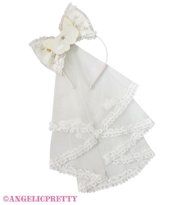 Masquerade Catカチューシャ(アイボリー)