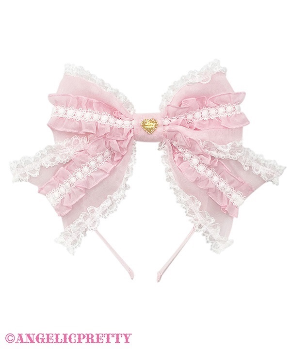 ふわふわRibbon Dollカチューシャ(ピンク)