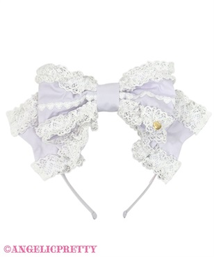 Dollyヒロインリボンカチューシャ(ラベンダー)