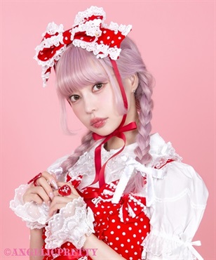 両山レースヒロインリボンヘッドドレス（ドット）