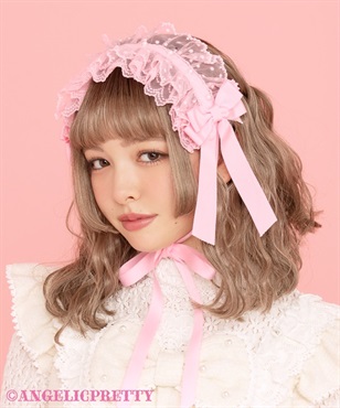 パールリボンレースヘッドドレス