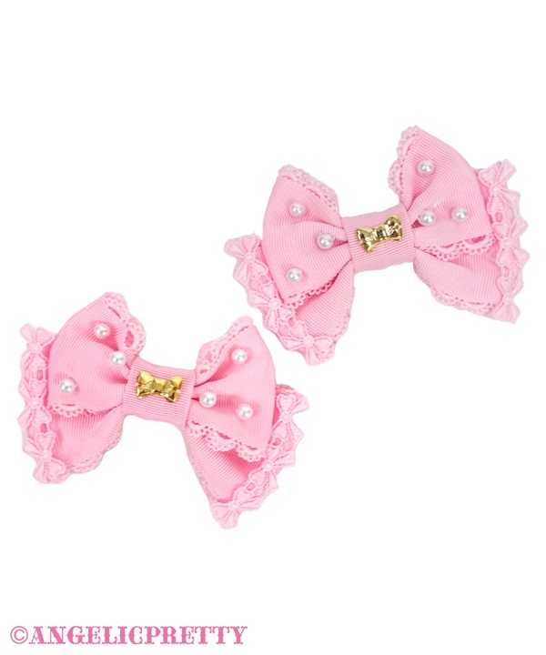 アンジェリックプリティ　ボンネット Angelic Pretty / ヴィクトリアプリンセスボンネット ピンク O