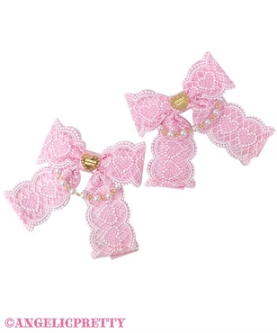 おめかしPearlリボンクリップSet