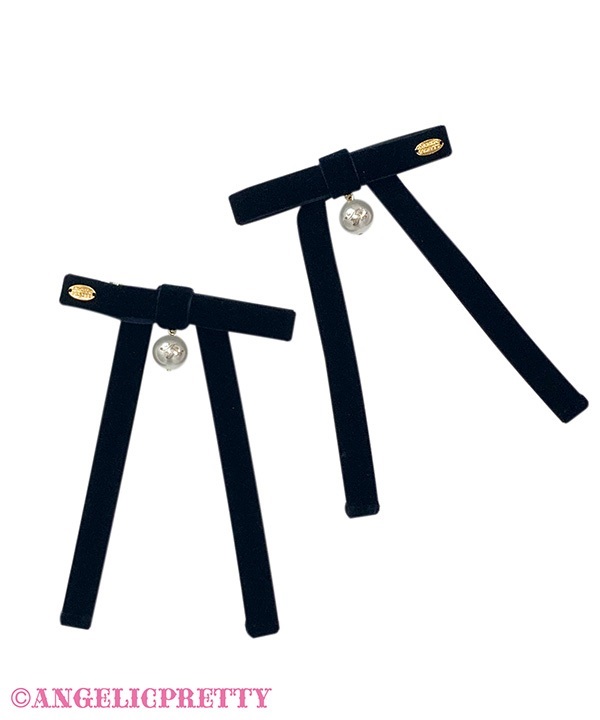 Velvet RibbonクリップSet(クロ)