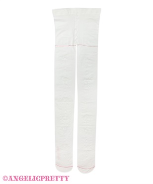 きらきらリボンタイツ(シロ×シロ)
