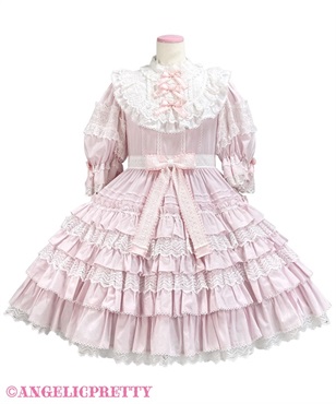Antique Frill Dollワンピース(ピンク)