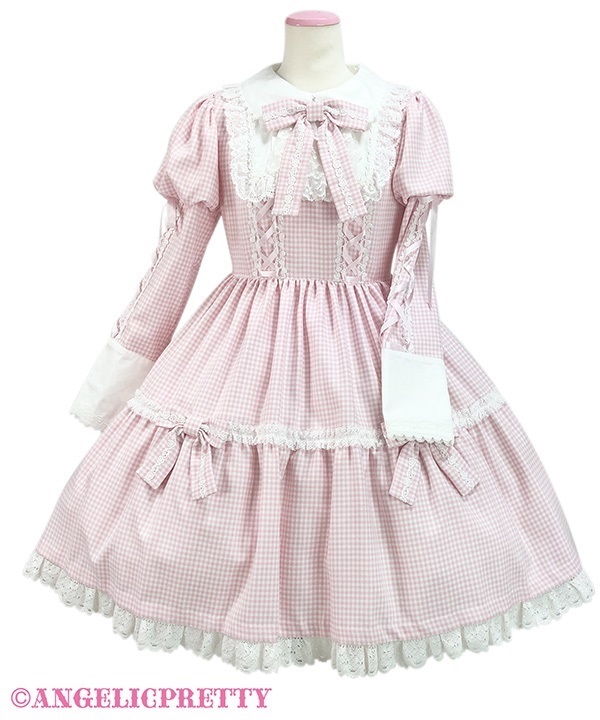 Classic Ribbonワンピース(ピンク)