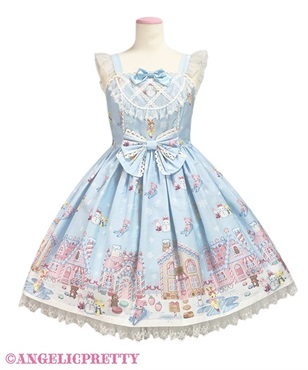 Angelic Pretty Baby Toysジャンパースカート　シロ Angelic Pretty Baby Toysジャンパースカート シロ ANGELICPRETTY