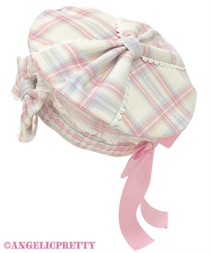 Sugaryタータンチェックベレー(アイボリー)