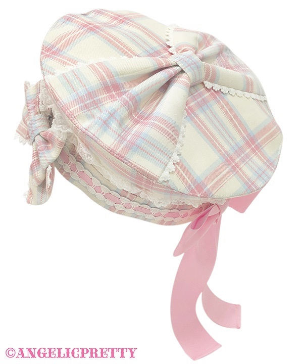 Sugaryタータンチェックベレー(アイボリー)