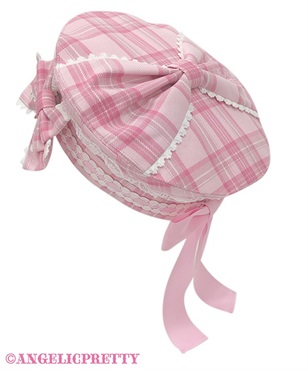 Sugaryタータンチェックベレー(ピンク)