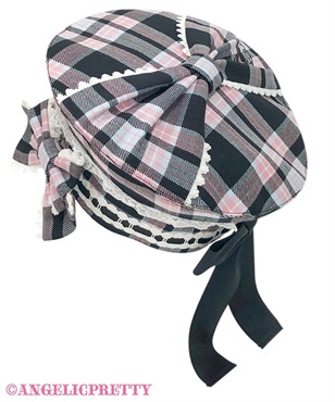 Sugaryタータンチェックベレー(クロ)