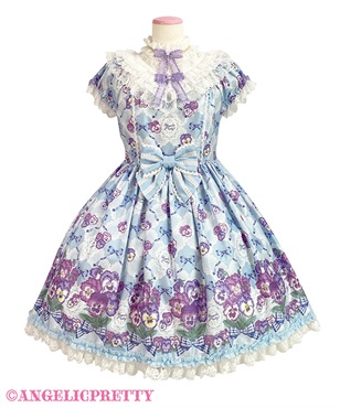 Lacy Pansyワンピース(サックス)