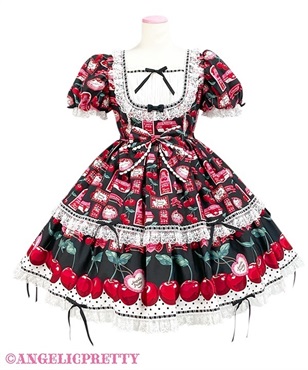 Cherry Jam Labelワンピース(クロ)