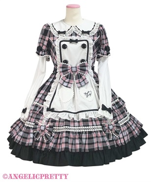 Sugaryタータンチェックワンピース(クロ)