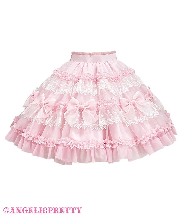 ふわふわRibbon Dollスカート(ピンク)
