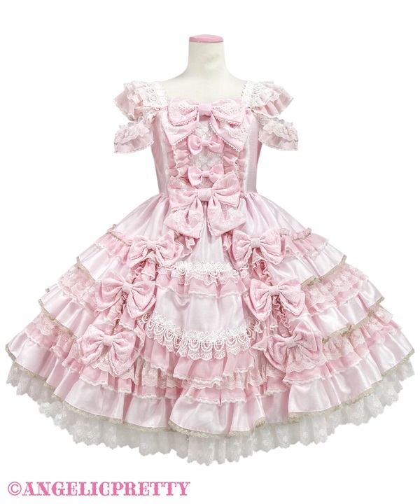 Rosy Ribbon Dress Set(ピンク)