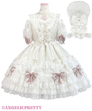 Brilliant Rose Dress Set(アイボリー)